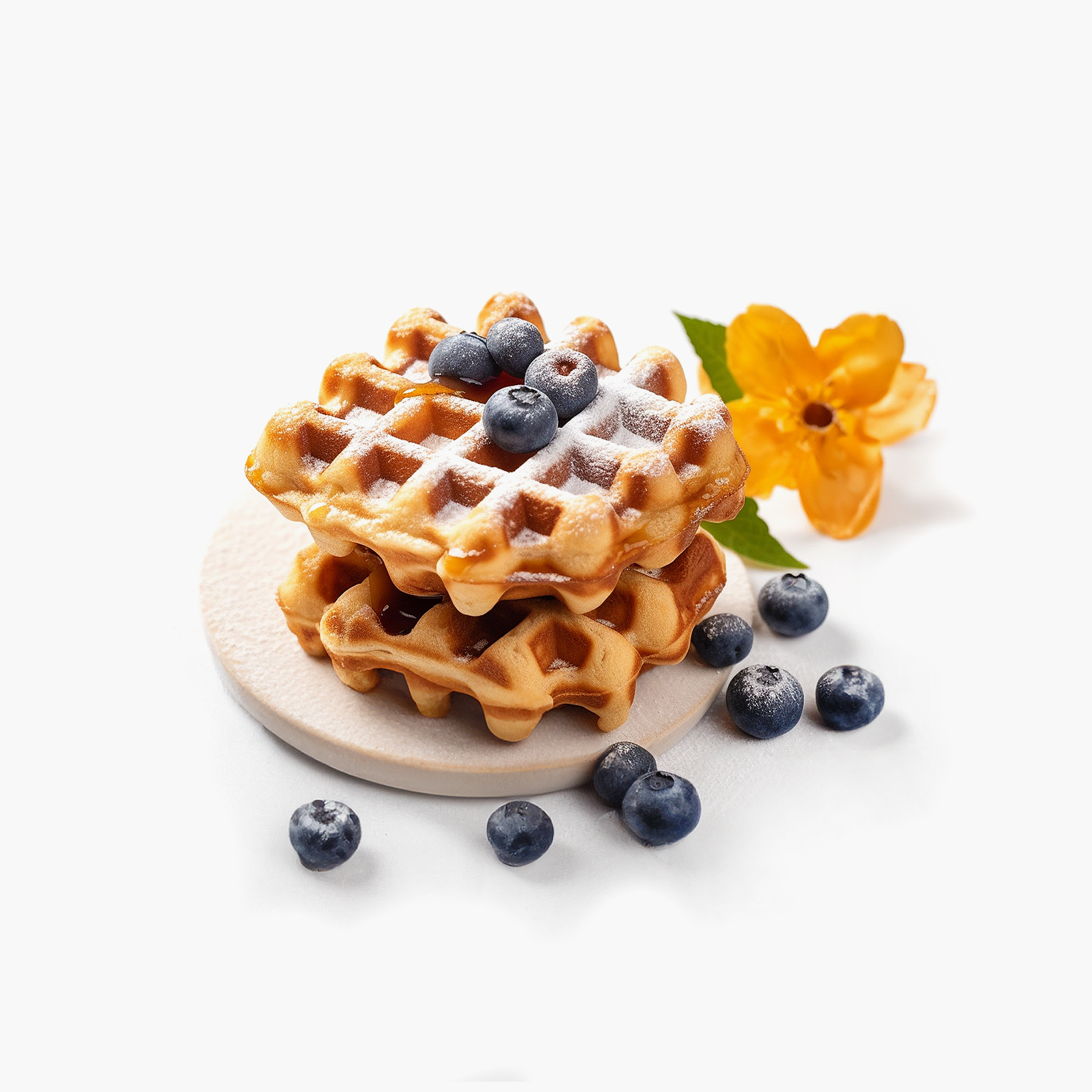 Artisanal Belgian Waffle with Exquisite Belgian Sugar Pearls Belgian Yum